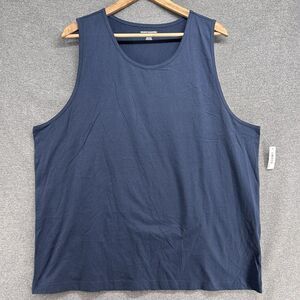 NWT Amazon Essentials Sleeveless Shirt Mens XXL Navy Blue Tank Top Casual Tee